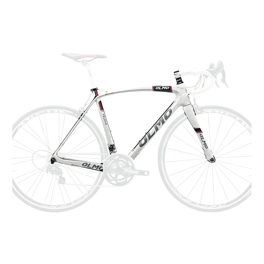 Olmo Zero Tre Carbon Fiber Bicycle Frame - Gloss White