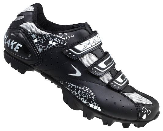 Lake Mens MX85 MTB Cycling Shoes - Black/Silver